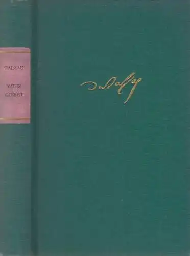 Buch: Vater Goriot. / Gobseck. Oberst Chabert; Balzac, 1971, Aufbau