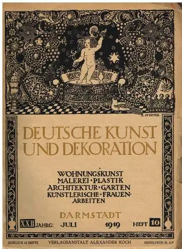 Zeitschrift: Deutsche Kunst und Dekoration. Heft 10 / 1919,  Alexander Koch