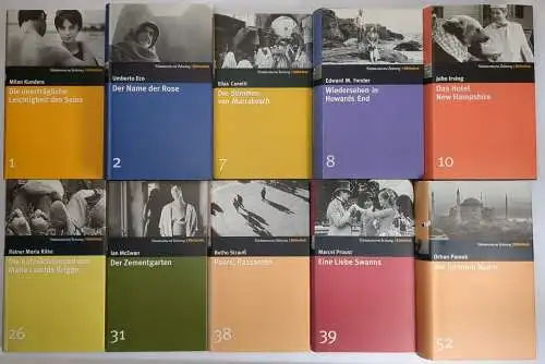 10 Bücher Süddeutsche Zeitung Bibliothek, Proust, Kundera, Pamuk, Irving ...