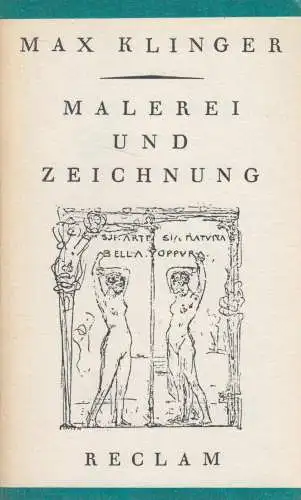 Buch: Malerei und Zeichnung, Klinger, Max. Reclams Universal-Bibliothek, 1985