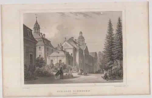 Grafik: Schloss Biendorf, F. Hablitschek, J. Pozzi, um 1850, Stahlstich,  347845