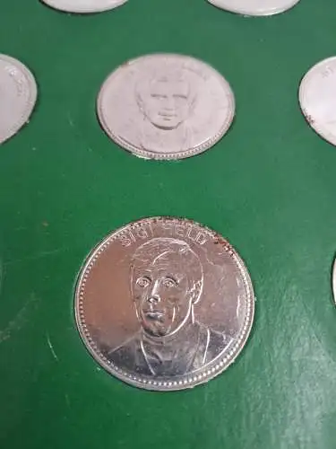 Münz-Mappe: Mexico 70 - IX. Fußball-Weltmeisterschaft, Shell, 18 Münzen
