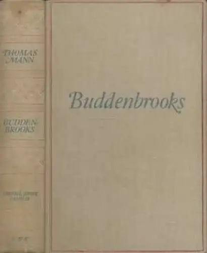 Buch: Buddenbrooks, Mann, Thomas. 1930, S. Fischer Verlag, Verfall einer Familie
