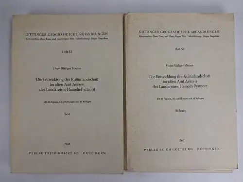 Buch: Die Entwicklung der Kulturlandschaft im alten Amt Aerzen, Marten, 2 Bände
