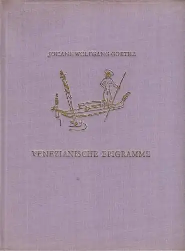 Buch: Epigramme. Goethe, Johann Wolfgang von. 1963, Verlag der Nation