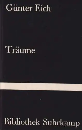 Buch: Träume, Eich, Günter, 1961, Suhrkamp, Vier Spiele, gebraucht, sehr gut