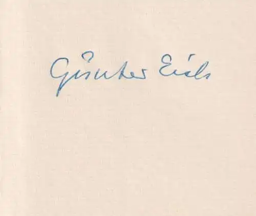 Buch: Träume, Eich, Günter, 1961, Suhrkamp, Vier Spiele, gebraucht, sehr gut