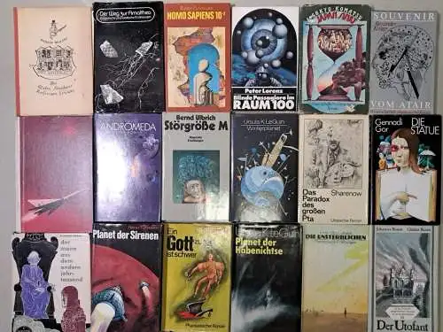 30 Bände Science Fiction DDR, Sammlung, Sjöberg, Lem, Fuhrmann, Strugazi ...