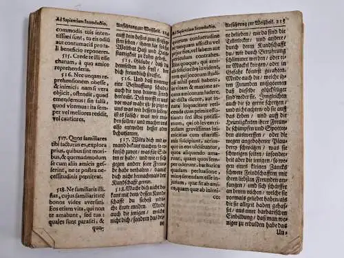 Buch: Civilitas Morum und Vera Sapientia, Roterdami und Vivis, 1716, Samuel Heyl