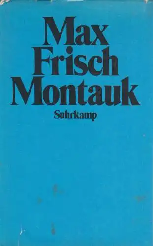Buch: Montauk,  Eine Erzählung. Frisch, Max, 1975, Suhrkamp Verlag