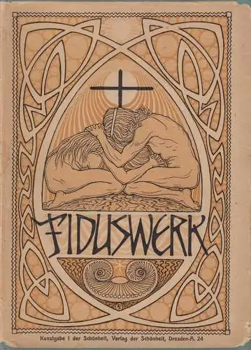 Buch + 2 Postkarten: Fiduswerk, Arno Rentsch, 1925, Verlag der Schönheit, Fidus