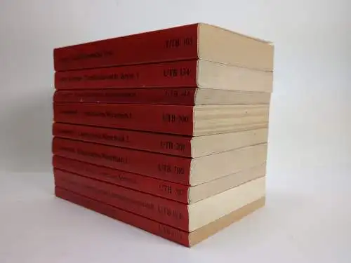 9 Bände UTB Uni-Taschenbücher Literaturwissenschaft, Linguistik, Sprache