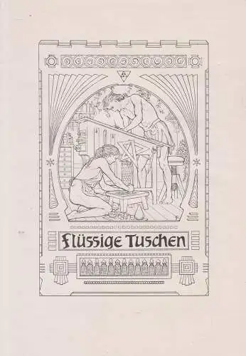 Mappe: Zwölf Vorsatzblätter von Fidus, Künstlerfarbenfabriken Günther Wagner