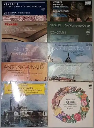 10 Schallplatten Antonio Vivaldi, 12 LP, Vinyl, Sammlung, Bundle, Klassik