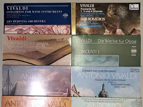 10 Schallplatten Antonio Vivaldi, 12 LP, Vinyl, Sammlung, Bundle, Klassik