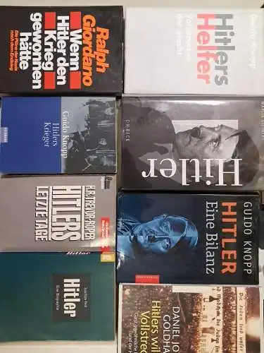 15 Bücher Adolf Hitler und Geschichte des Dritten Reiches, Sammlung, Konvolut