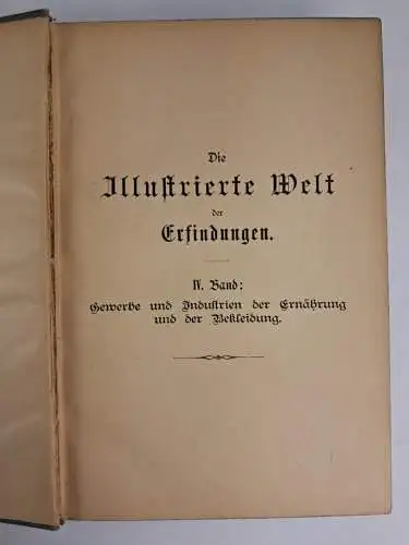 Buch: Das illustrierte Buch der Erfindungen 1-4, J. G. Vogt, 1895, Ernst Wiest