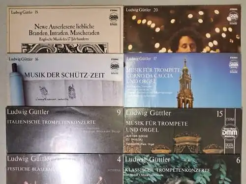 10 Schallplatten 12 LP Ludwig Güttler Nr. 1, 2, 4, 6, 9, 15, 16, 17, 18, 20