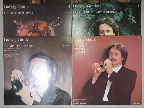10 Schallplatten 12 LP Ludwig Güttler Nr. 1, 2, 4, 6, 9, 15, 16, 17, 18, 20