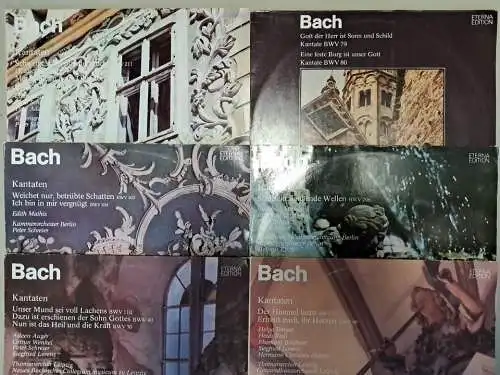 10x Johann Sebastian Bach Eterna Edition Schallplatten 12" LP, Kantaten, Motette