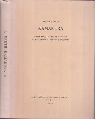 Buch: Kamakura, Barth, Johannes, 1970, Tokyo, Kultstätten, gebraucht, gut