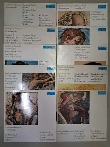10x LP: Ludwig van Beethoven - Gesamtausgabe, Eterna, 12" Schallplatten,  347677