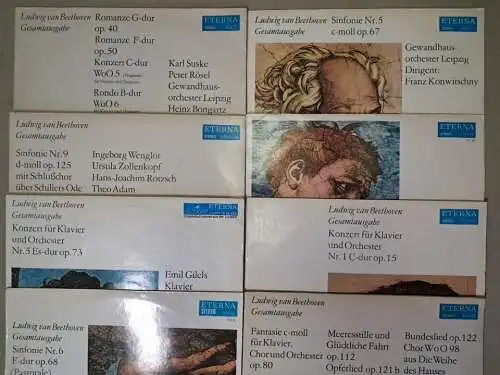10x LP: Ludwig van Beethoven - Gesamtausgabe, Eterna, 12" Schallplatten,  347677