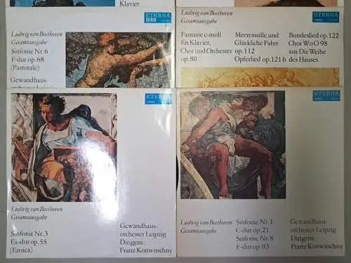 10x LP: Ludwig van Beethoven - Gesamtausgabe, Eterna, 12" Schallplatten,  347677