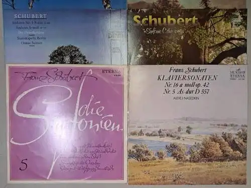 10 Schallplatten Franz Schubert, 12" LP, Vinyl, Sammlung, Bundle, Klassik