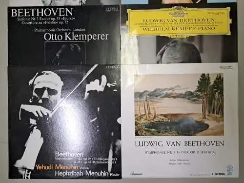 10 Schallplatten 12" LP Ludwig van Beethoven, Eterna, Klassik, Konvolut, Vinyl