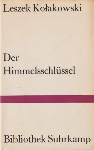 Buch: Der Himmelschlüssel, Kolakowski, Leszek, 1968, Suhrkamp, gebraucht