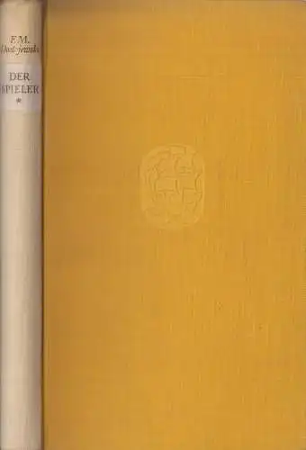Buch: Der Spieler, Dostojewski, F. M. 1961, Insel-Verlag, gebraucht, gut