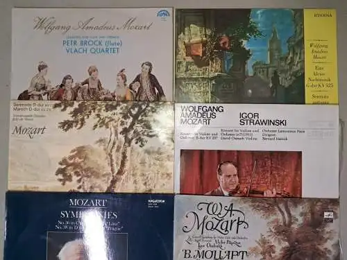 10 Schallplatten 12" LP Wolfgang Amadeus Mozart, Vinyl, Klassik, Sammlung