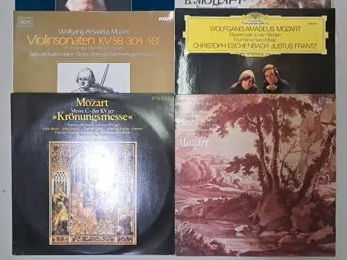 10 Schallplatten 12" LP Wolfgang Amadeus Mozart, Vinyl, Klassik, Sammlung