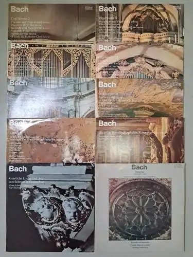 10x Johann Sebastian Bach Eterna Edition Schallplatten 12" LP, Orgelwerke, Arien