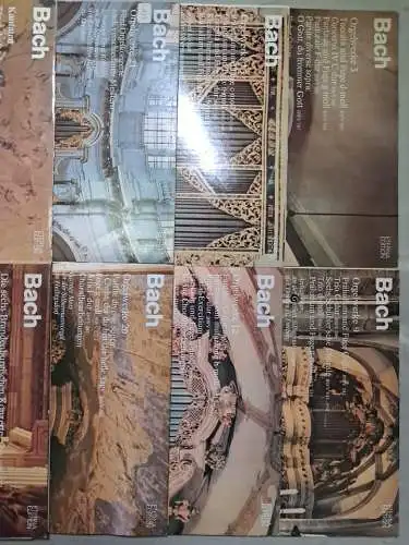 10x Johann Sebastian Bach Eterna Edition Schallplatten 12" LP, Orgelwerke, Arien