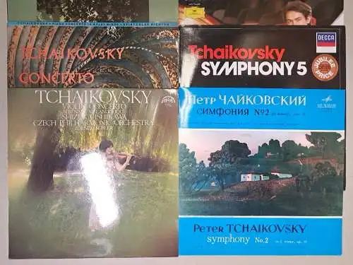 10 Schallplatten Peter Tschaikowski, 12" LP, Vinyl, Sammlung, Bundle, Klassik