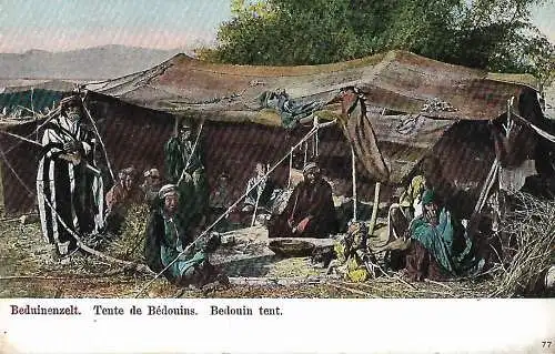AK Beduinenzelt. ca. 1915, Postkarte, gebraucht, gut