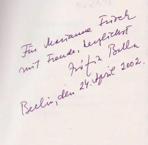 Buch: Schwerkraft und Mitte, Balla, Zsofia, 2001, DAAD, Berliner Künstlerprogram