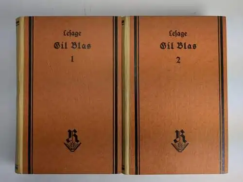 Buch: Gil Blas von Santillana, Lesage, Reclam Verlag, 2 Bände, gebraucht, gut