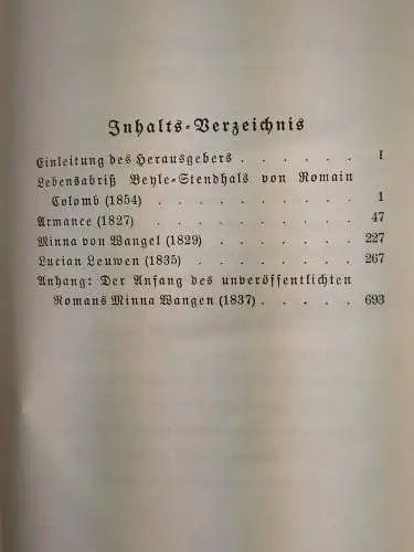 Buch: Romane und Novellen, Stendhal, Propyläen, Gesammelte Werke 9