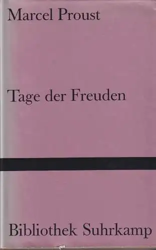 Buch: Tage der Freuden, Proust, Marcel, 1965, Suhrkamp Verlag, gebraucht, gut