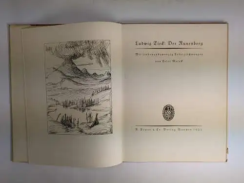 Buch: Der Runenberg. Tieck, Ludwig, Piper, 1922, Bilder von Felix Meseck