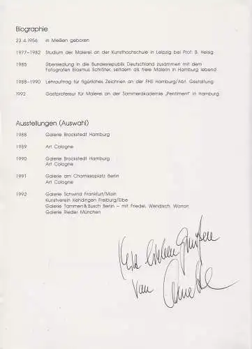 Ausstellungskatalog: Annette Schröter, 1992, Galerie Rieder, signiert