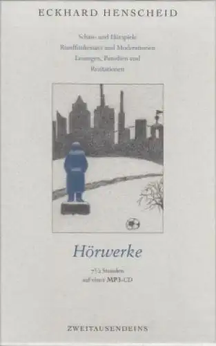 Hörwerke, Henscheid, Eckhard. 2008, Verlag Zweitausendeins, gebraucht, gut