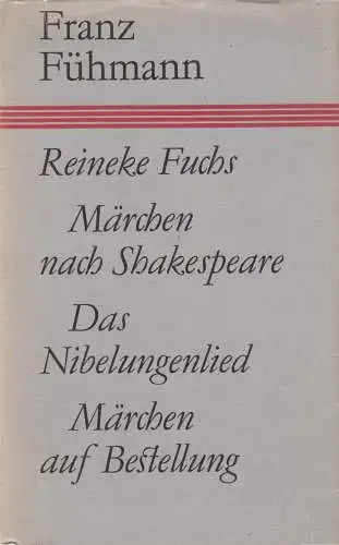 Buch: Reineke Fuchs. Märchen ..., Fühmann, Franz, 1984, Hinstorff Verlag