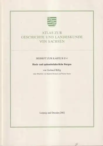 Atlas zur Geschichte und Landeskunde von Sachsen, Beiheft zur Karte B II 4
