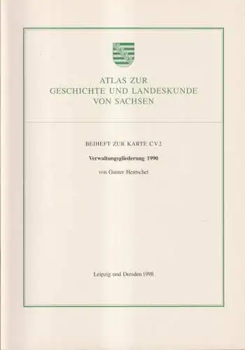 Atlas zur Geschichte und Landeskunde von Sachsen, Beiheft zur Karte C V 2