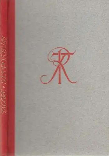Buch: Das Postamt, Tagore, Rabindranath. 1921, Kurt Wolff Verlag, gebraucht, gut