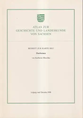 Atlas zur Geschichte und Landeskunde von Sachsen, Beiheft zur Karte B II 3